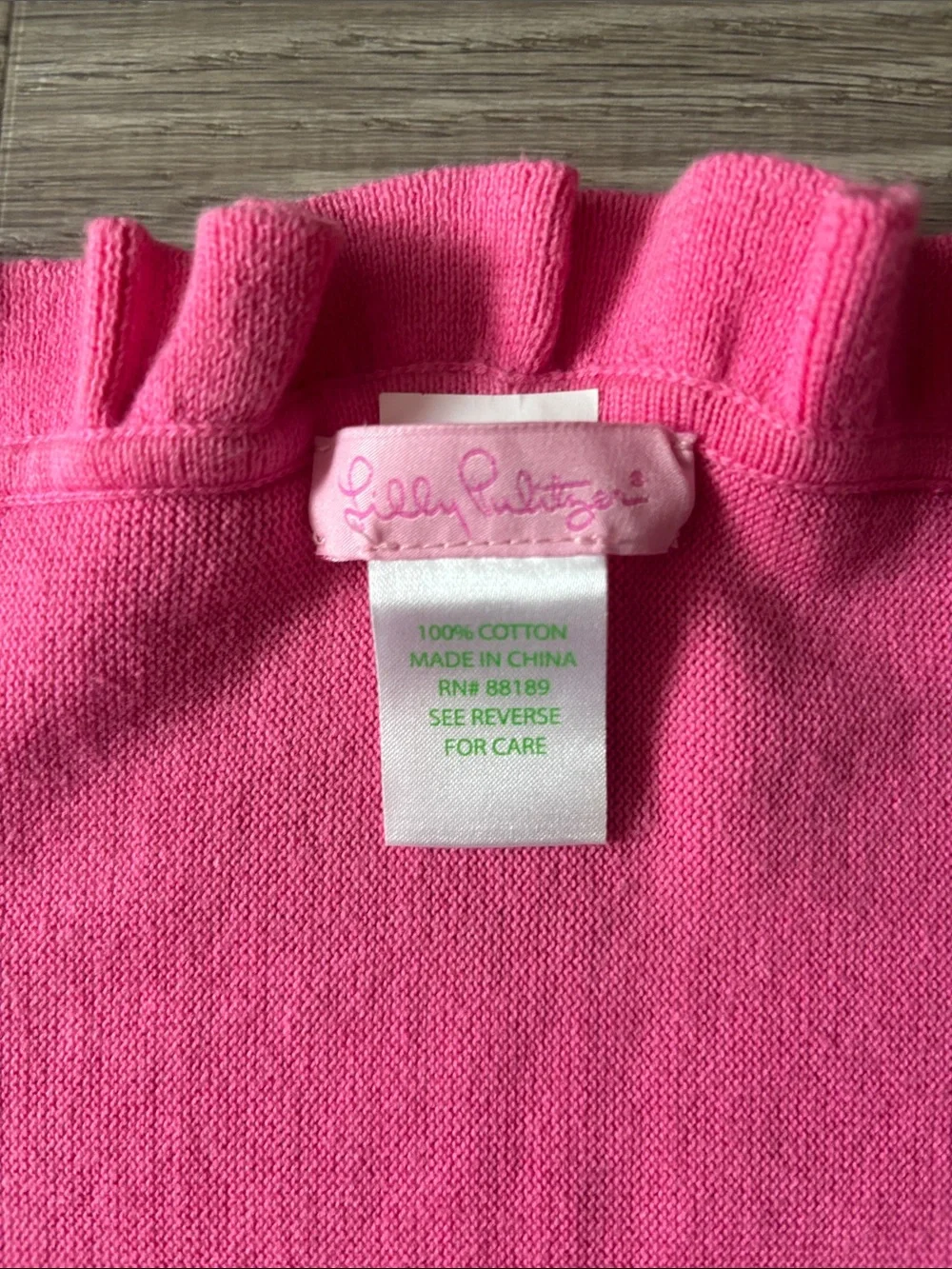LIlly Pulitzer ruffled edge wrap